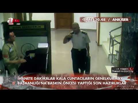 15 temmuz darbesinin ilk dakikaları, darbe hazırlığı görüntüleri..