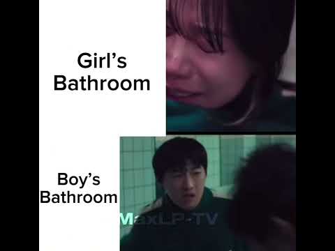 Boy's Bathroom Girl's Bathroom Squit Game edit #subscribe #squidgameedit #follow #fyp