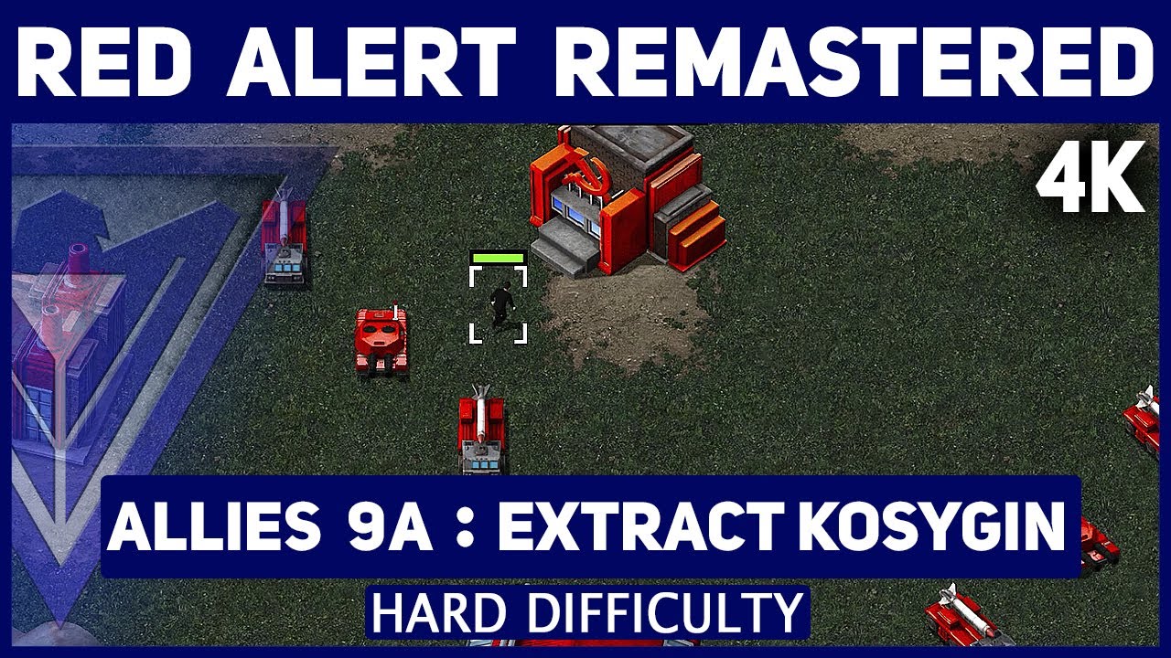 C&C Red Alert Remastered 4K - Allies Mission 9A Extract Kosygin