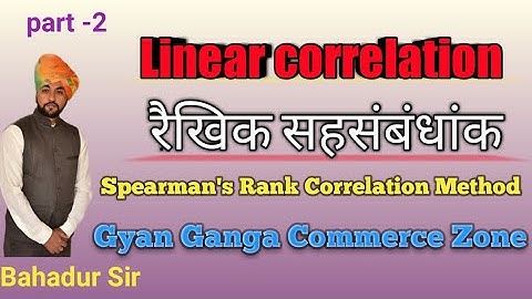 Linear correlation| spearman