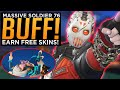 Overwatch: MASSIVE Soldier 76 BUFF! - Earn Free Skins &amp; Sprays!