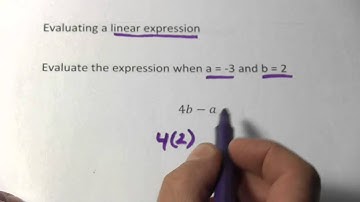Evaluating a Linear Expression