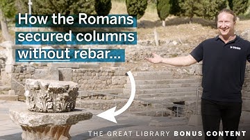 No rebar? No problem! How ancient Romans secured columns.