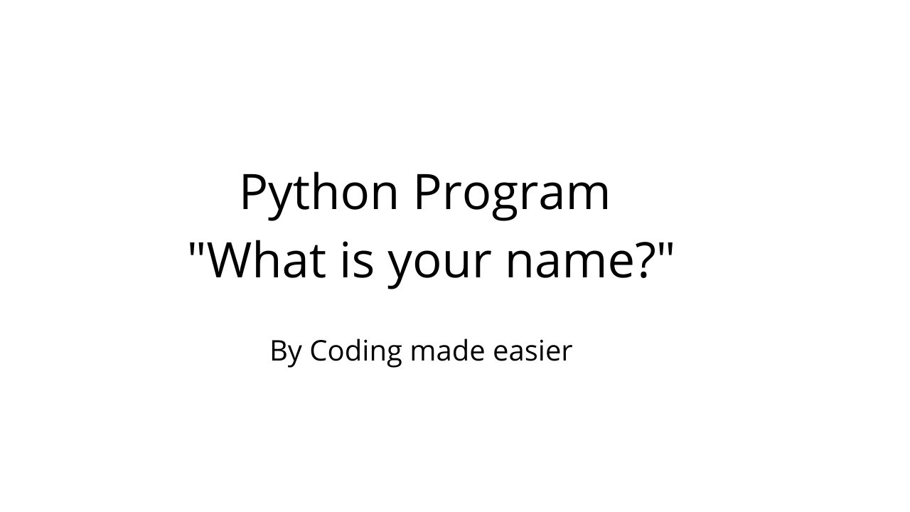 Python program 1 (