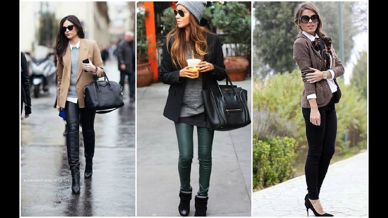 Blazers Mujer ♥ OUTFITS DE INVIERNO #Outfits #Moda - YouTube