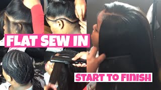 Natural FLAT Sew In ⭐️ Start to Finish