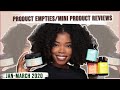 Jan-March 2020 Product Empties + Mini Product Reviews | Hair Care + Skincare | SoDazzling