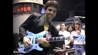 Frank Gambale, Gerald Veasley, and Andy Timmons jam at NAMM 1992.