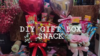 CARA MEMBUAT DIY GIFT BOX SNACK SIMPLE