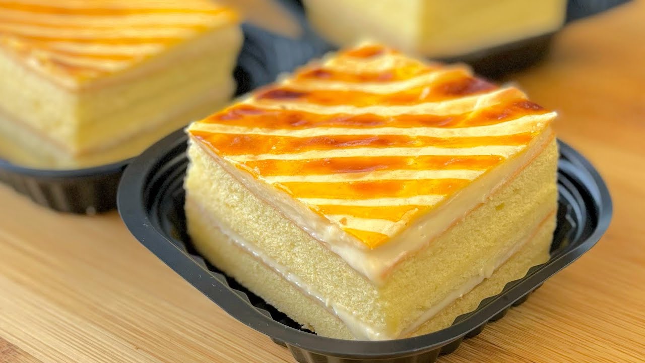 BÁNH SỮA CHUA PHÔ MAI NƯỚNG | Phương pháp bột nóng giúp bánh mềm tan