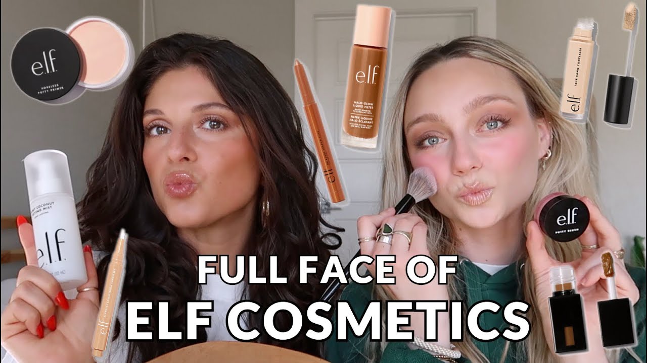 FULL FACE OF ELF COSMETICS 2022 | Testing products, what we LOVE & what we DON'T