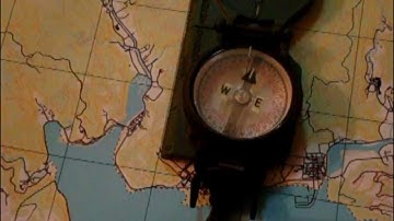 How to orient a map using a compass
