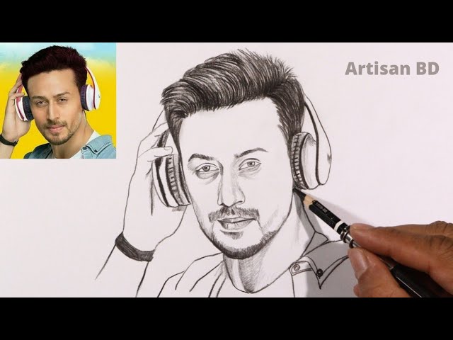 Sketch Of Indian Actor Hrithik Roshan  DesiPainterscom