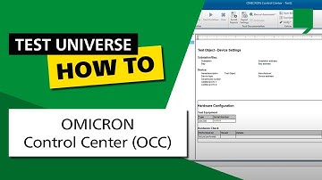 OMICRON Control Center (OCC)