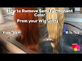 How To Remove Semi Permanent Hair Color From your Wig