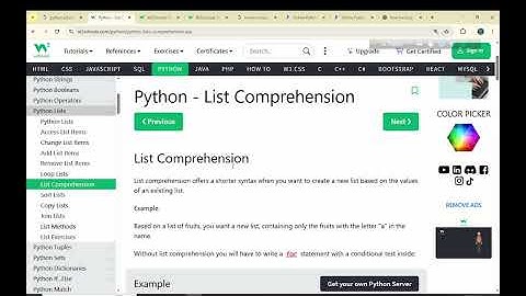 14. Python list comprehension (revision)