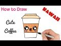 How to draw a cute coffee drink super easy