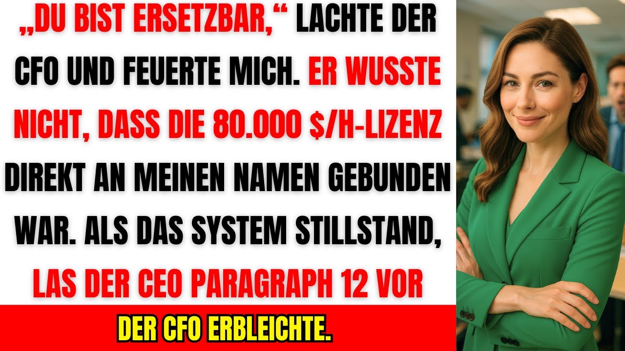 CFO wollte mich loswerden – stattdessen verlor er die Lizenz der ganzen Firma 🔥
