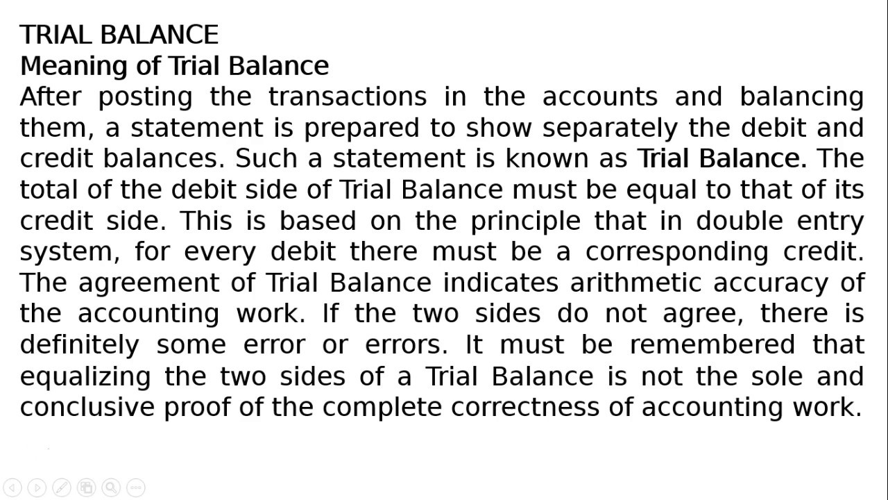 Trial Balance: Definition, How It Works, Purpose, and Requirements