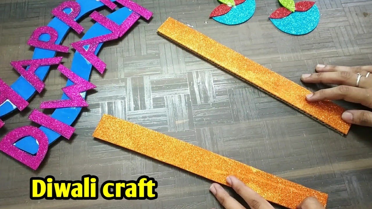 glitter foam sheet Diwali craft ideas in Tamil/craft tamil YouTube