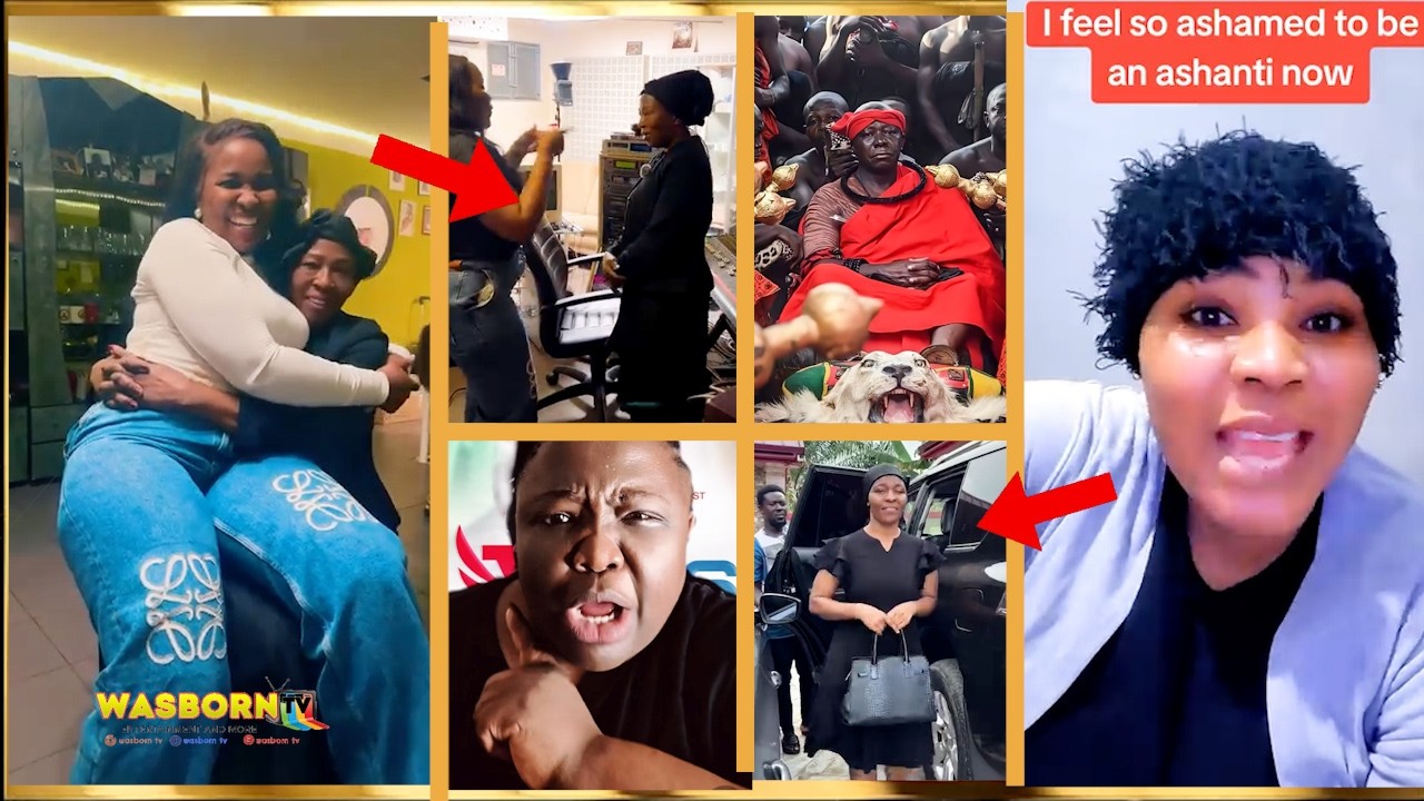 🔥Adwoa Saah Visits AkosuaSerwaa to Celebrate Women Day as Obaatiwaa & Milinash Drops ß0Mß on Manhyia