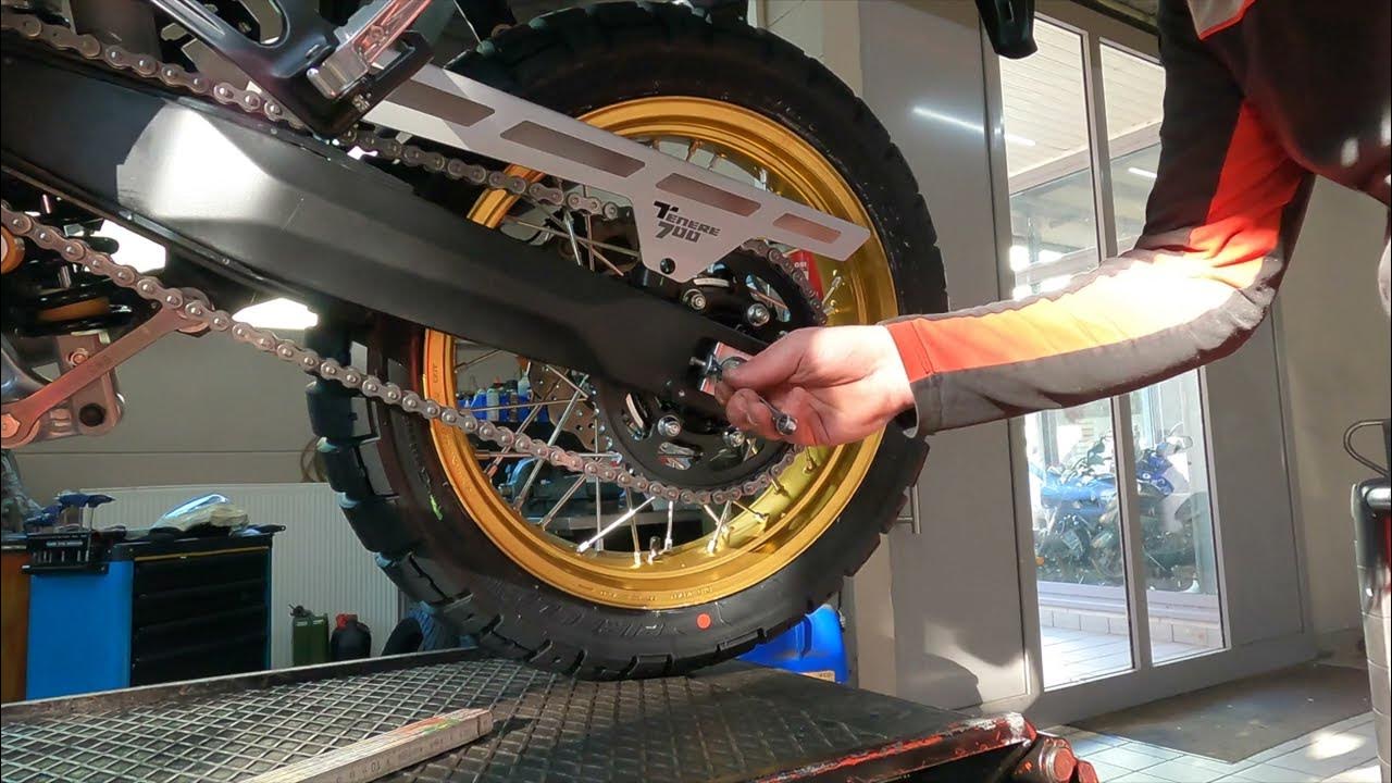 Ténéré Kette prüfen und spannen - Schritt für Schritt - Yamaha Ténéré ...