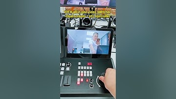 Dual screens 10 channels video switcher built-in PTZ controller