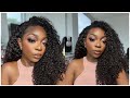 NEW &amp; EASY FLIP OVER METHOD WITH NADULA HAIR V PART CURLY WIG * With 4c Hair*