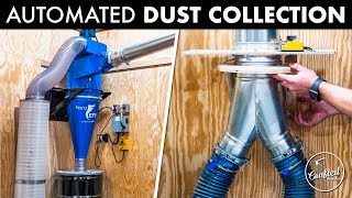 Installing An Automated Dust Collection System // How To  Woodworking