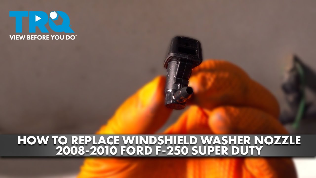 How to Replace Windshield Washer Nozzle 20082010 Ford F250 YouTube