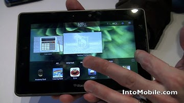 RIM BlackBerry PlayBook with QNX software hands-on demo from CES 2011