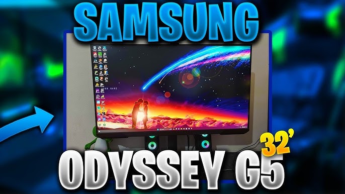 Samsung Odyssey G5 32 Inch Gaming Monitor Unboxing 