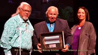 Rick Hill, Six Nations Polytechnic, honours leadership of Senator Murray Sinclair