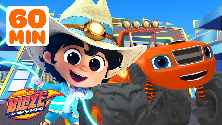 60 MINUTES of Blaze's Blazing Speed Missions & Kid Cowboy's Races! | Blaze and the Monster Machines