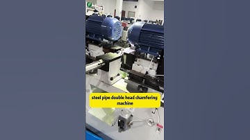 Steel pipe double head chamfering machine, Accuracy plus or minus 0.03