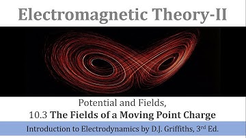22b. The Fields of a Moving Point Charge 2 | Electromagnetic Theory-II | Griffiths Electrodynamics