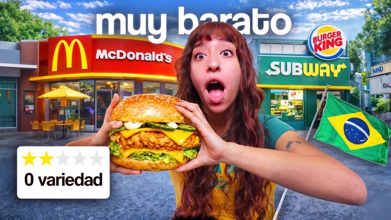 Cómo es la COMIDA RÁPIDA en Brasil 🇧🇷