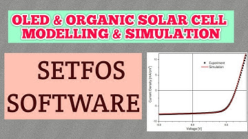 Presentation on Organic/Pervoskite/Quantum dot Solar Cell/ OLED/ LED Simulation using SETFOS