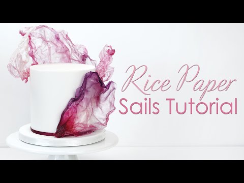 Rice Paper Sails Cake Decorating Tutorial