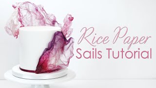 Rice Paper Sails Cake Decorating Tutorial