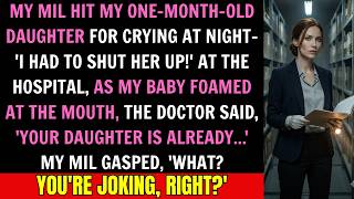 Details MY MIL HIT MY ONE MONTH OLD DAUGHTER FOR CRYING AT NIGHT 'I HAD TO SHUT HER UP!' AT THE HOSPITAL Update