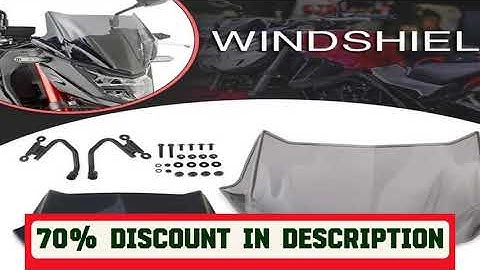 A must-have product! Motorcycle Accessories Front Windscreen Windshield Wind Deflector For CB400F