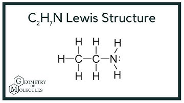 C2H7N Lewis Structure | How to Draw the Lewis Structure for C2H7N (Dimethylamine)