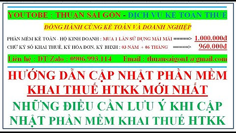 Hướng dẫn cập nhật phần mềm khai thuế HTKK mới nhất, Những điều cần lưu ý khi cập nhật phần mềm HTKK