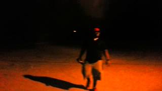 Man shoots artillery shell out of his Hand
