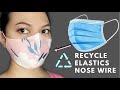 DIY: Make Mask using Disposable Mask! RECYCLE Nose Wire and Elastics! [Beginner]