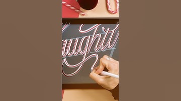New Tutorial - Candy Cane in Procreate! #lettering #ipadart #christmasart #procreate