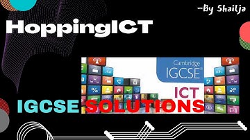 2017 MAY.JUNE PAPER 31 | MS EXCEL/DATA ANALYSIS | IGCSE-ICT-SOLVED