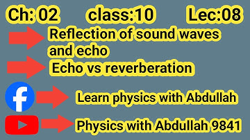 Reflection of sound waves | Echo | Echo vs reverberation |