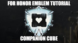 For Honor emblem tutorial: Portal Companion Cube